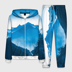 Костюм мужской Горы Лес, цвет: 3D-белый