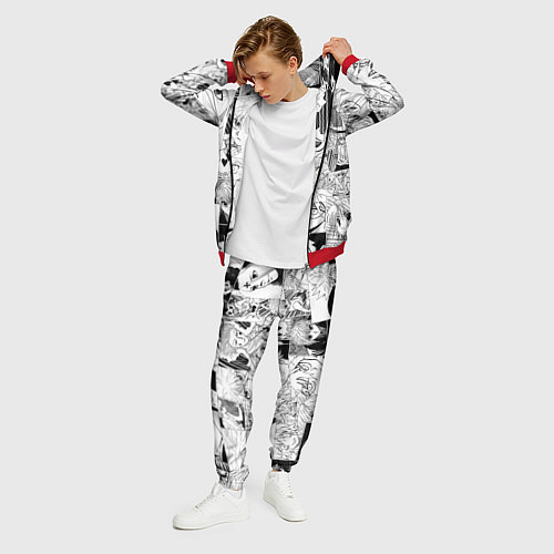 Мужской костюм Hunter x Hunter pattern / 3D-Красный – фото 3