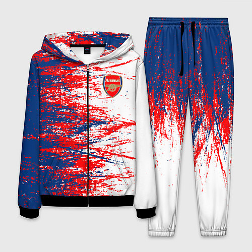 Мужской костюм Arsenal fc арсенал фк texture / 3D-Черный – фото 1