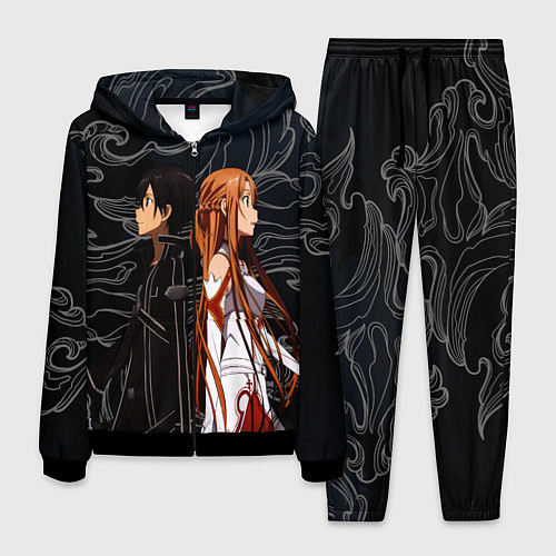 Мужской костюм Кирито и Асуна - Sword Art Online / 3D-Черный – фото 1