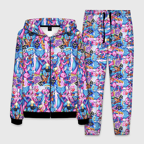 Мужской костюм POPPY PLAYTIME HAGGY WAGGY AND KISSY MISSY LOVE / 3D-Черный – фото 1