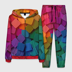 Костюм мужской Яркий щит, цвет: 3D-красный