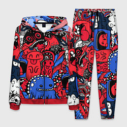 Костюм мужской Такие разные монстры, цвет: 3D-красный