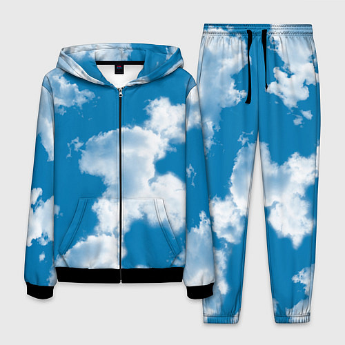 Мужской костюм Небо в облаках / 3D-Черный – фото 1