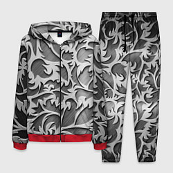 Костюм мужской Растительный орнамент - резьба по дереву, цвет: 3D-красный