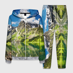 Мужской костюм Живописное горное озеро