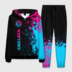 Костюм мужской Chelsea - neon gradient: по-вертикали, цвет: 3D-черный