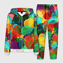Костюм мужской Colored leaves, цвет: 3D-белый