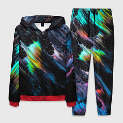 Костюм мужской Радужное северное сияние, цвет: 3D-красный