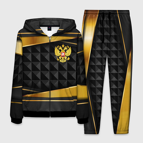 Мужской костюм Gold & black - Russia / 3D-Черный – фото 1