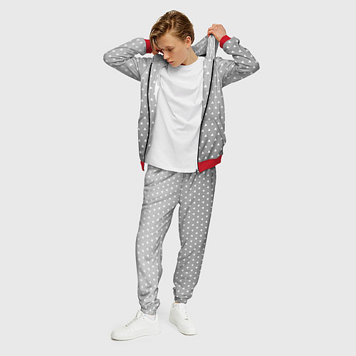 Мужской костюм Кимоно Зеницу Агацума - Черно-белое / 3D-Красный – фото 3