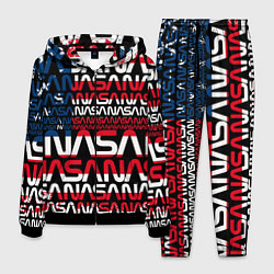 Костюм мужской Nasa usa флаг, цвет: 3D-черный
