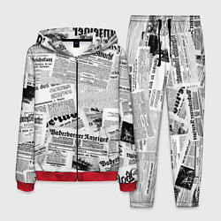 Мужской костюм Газетный коллаж