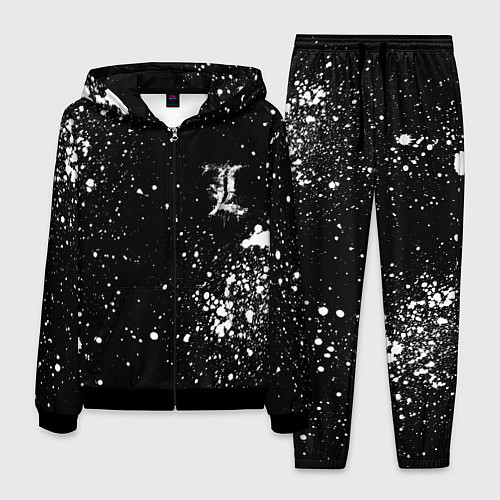 Мужской костюм Тетрадь смерти брызги / 3D-Черный – фото 1