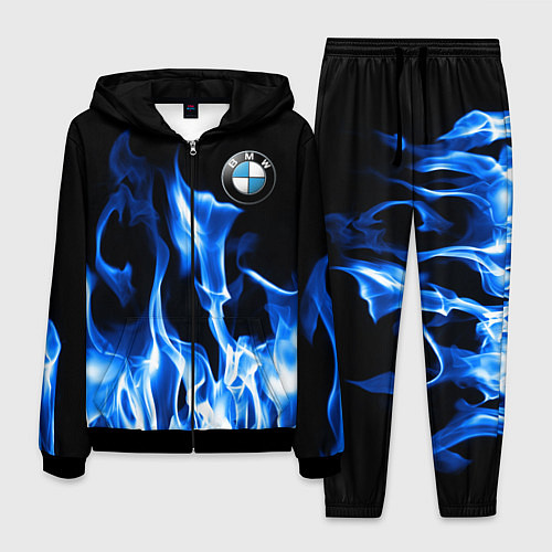 Мужской костюм BMW fire / 3D-Черный – фото 1