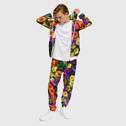 Костюм мужской Разноцветная петуния, цвет: 3D-белый — фото 2