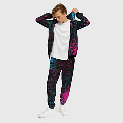 Костюм мужской Dongfeng - neon gradient: надпись, символ, цвет: 3D-черный — фото 2