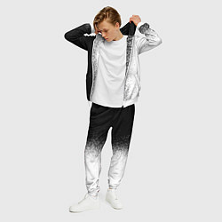 Костюм мужской Брызги красок - Черно-белый, цвет: 3D-белый — фото 2