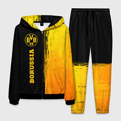 Костюм мужской Borussia - gold gradient: по-вертикали, цвет: 3D-черный