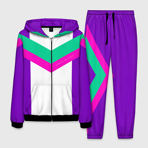 Мужской костюм Always in sports сиреневый / 3D-Черный – фото 1