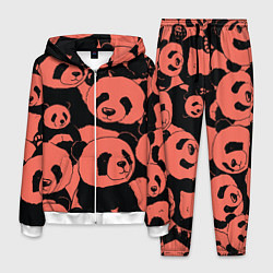 Костюм мужской С красными пандами, цвет: 3D-белый
