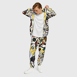 Костюм мужской Поперечная линия - Василий Кандинский, цвет: 3D-меланж — фото 2