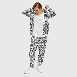 Костюм мужской Бело-серый этнический узор, цвет: 3D-белый — фото 2