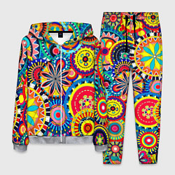 Костюм мужской Психоделика калейдоскоп, цвет: 3D-меланж