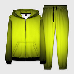 Мужской костюм Кислотный желтый с градиентом