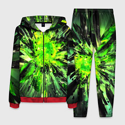 Костюм мужской Fractal green explosion, цвет: 3D-красный