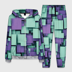 Костюм мужской Trendy geometric pattern, цвет: 3D-меланж