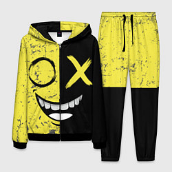 Костюм мужской Смайлик с улыбкой, цвет: 3D-черный