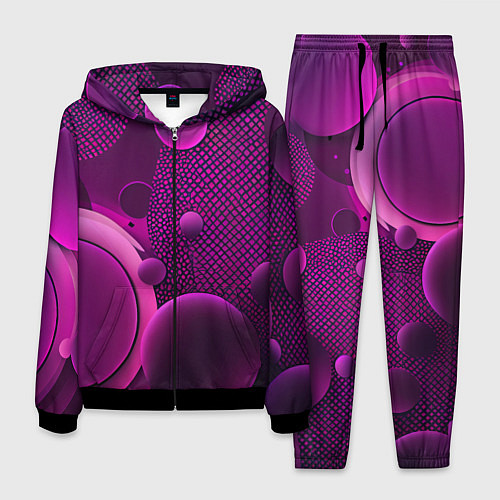 Мужской костюм Фиолетовые шары / 3D-Черный – фото 1