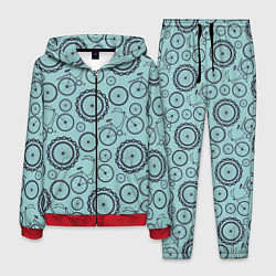 Костюм мужской Любитель велика, цвет: 3D-красный