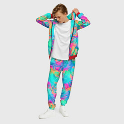 Костюм мужской Кислотный тай-дай: паттерн, цвет: 3D-красный — фото 2