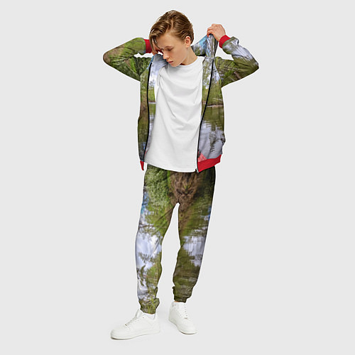 Мужской костюм Красная байдарка / 3D-Красный – фото 3