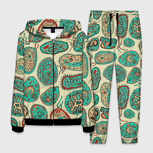 Мужской костюм Бактерии / 3D-Черный – фото 1