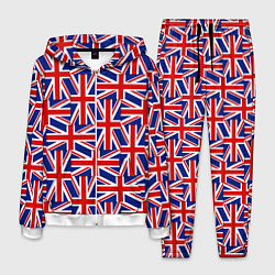 Костюм мужской Флаги Великобритании, цвет: 3D-белый