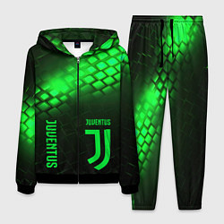 Костюм мужской Juventus green logo neon, цвет: 3D-черный
