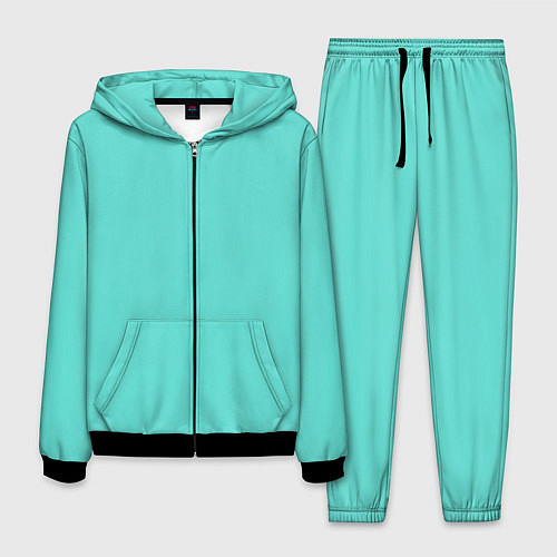 Мужской костюм Цвет Тиффани / 3D-Черный – фото 1