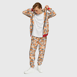 Костюм мужской Узор с кружками, цвет: 3D-красный — фото 2