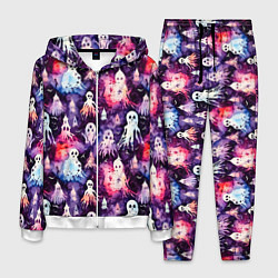 Мужской костюм Хэллоуин Акварельные привидения