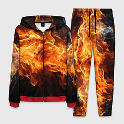 Костюм мужской Black fire style, цвет: 3D-красный