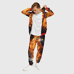 Костюм мужской Black fire style, цвет: 3D-красный — фото 2