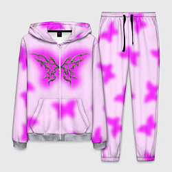 Костюм мужской Y2K purple butterfly, цвет: 3D-меланж