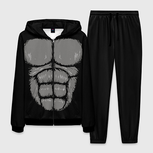 Мужской костюм Торс кинг конга / 3D-Черный – фото 1