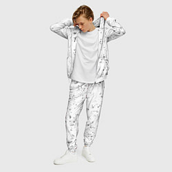 Костюм мужской Behemoth glitch на светлом фоне вертикально, цвет: 3D-белый — фото 2
