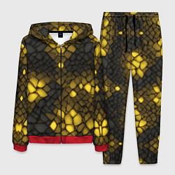 Мужской костюм Жёлтый трескающийся камень