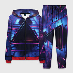 Мужской костюм Неоновый абстрактный треугольник