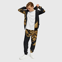 Костюм мужской Золотые узоры объемные, цвет: 3D-черный — фото 2